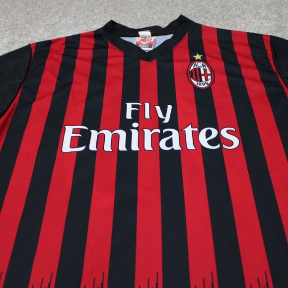 AC Milan Bacca #70 Jersey Shirt Mens Medium Official Licensed Red/Black S/S - Picture 5 of 14